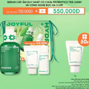 [Phiên bản Giới Hạn 2025] Bộ Serum trà xanh cấp ẩm sâu phục hồi da, với Probiotics INNISFREE Green Tea Seed Serum 80ml