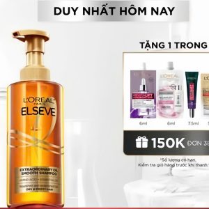 Loreal Dầu Gội Extraordinary Oil Shampoo Smooth 440ml