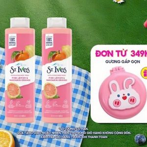 Bộ 2 chai Sữa tắm dưỡng da St.Ives Cam Chanh 650ml
