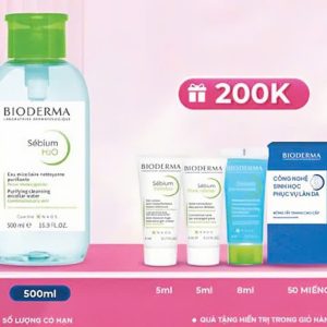 [PHIÊN BẢN NẮP NHẤN] Dung dịch làm sạch và tẩy trang Micellar cho da hỗn hợp và da dầu Bioderma Sébium H2O - 500ml