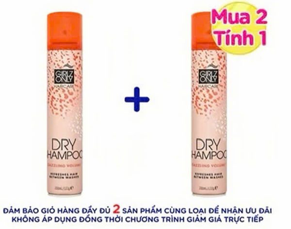 Girlz Only Dầu Gội Khô Dazzling Volume Làm Phồng Tóc 200ml