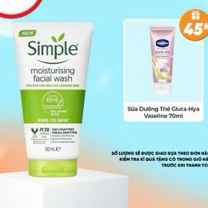Simple Sữa Rửa Mặt Moisturising Facial Wash Smooth And Healthy Looking Skin 150ml