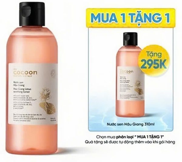 Cocoon Nước Sen Hậu Giang Lotus Soothing Toner 310ml