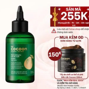 Cocoon Nước Dưỡng Tóc Tinh Dầu Bưởi Pomelo Hair Tonic 140ml - Nắp Vặn
