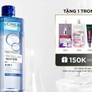 Nước Tẩy Trang 3 In 1 Micellar Làm Sạch Sâu L'Oréal Paris 400Ml